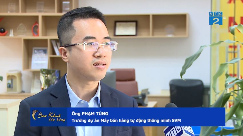 Anh Phạm Tùng chia sẻ về máy bán hàng tự động thông minh SVM