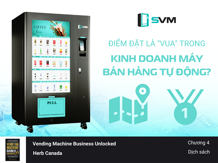 Vì sao điểm đặt là "vua" trong kinh doanh máy bán hàng tự động?