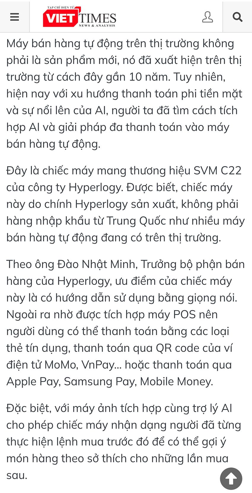 VietTimes khen ngợi SVM trong bài đăng mới nhất về Internet Day 2023