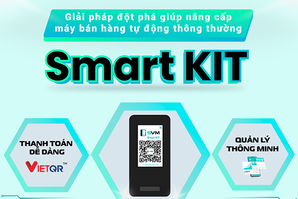 Smart KIT VietQR biến máy bán hàng tự động thông thường trở thành thông minh