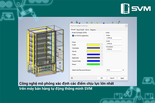 thumbnail Mô phỏng khả năng chịu lực của máy bán hàng tự động thông minh SVM