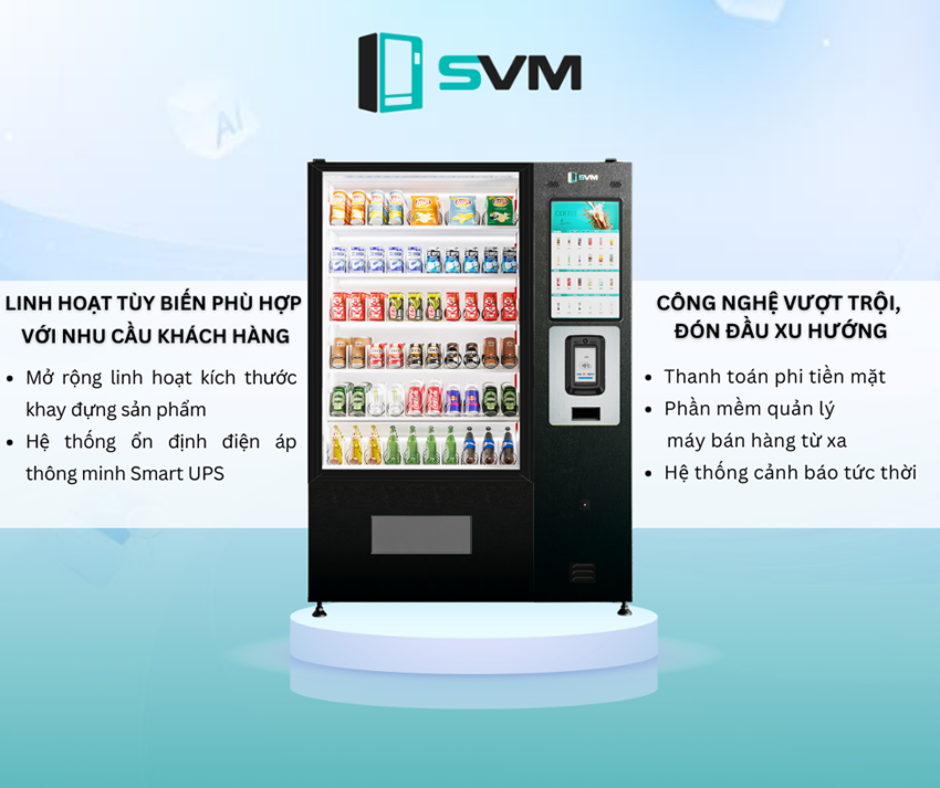 Máy bán hàng tự độn SVM sở hữu công nghệ vượt trội