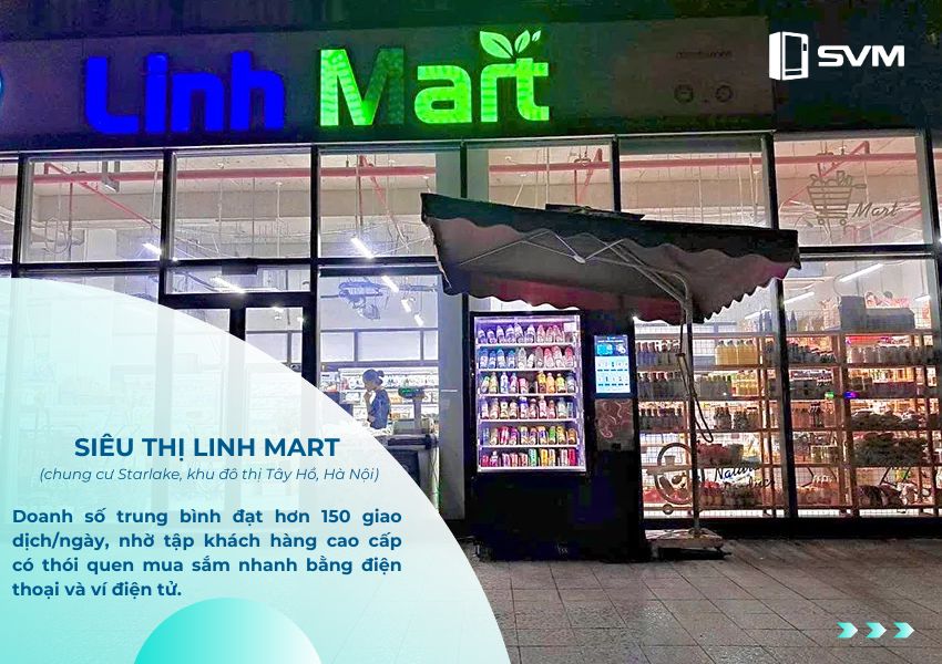 Máy bán hàng tự động SVM đã có mặt tại Siêu thị Lịnh Mart, hứa hẹn mang đến doanh thu vượt trội