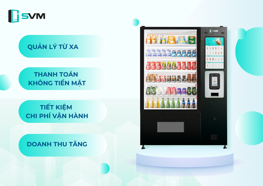 Máy bán hàng tự động SVM mở mô hình kinh doanh không giới hạn lợi nhuận