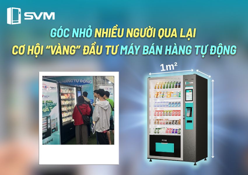 Từng mét vuông trống đều có thể "hái ra tiền" nhờ máy bán hàng tự động.