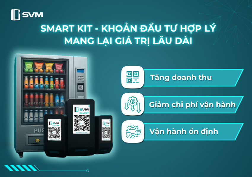 Nâng cấp máy bán nước tự động với Smart Kit là một khoản đầu tư cho tương lai dài lâu