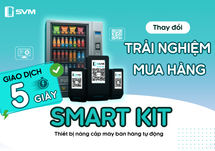 Chỉ 5 giây cho một giao dịch: Smart Kit nâng tầm trải nghiệm mua hàng trên máy bán hàng tự động