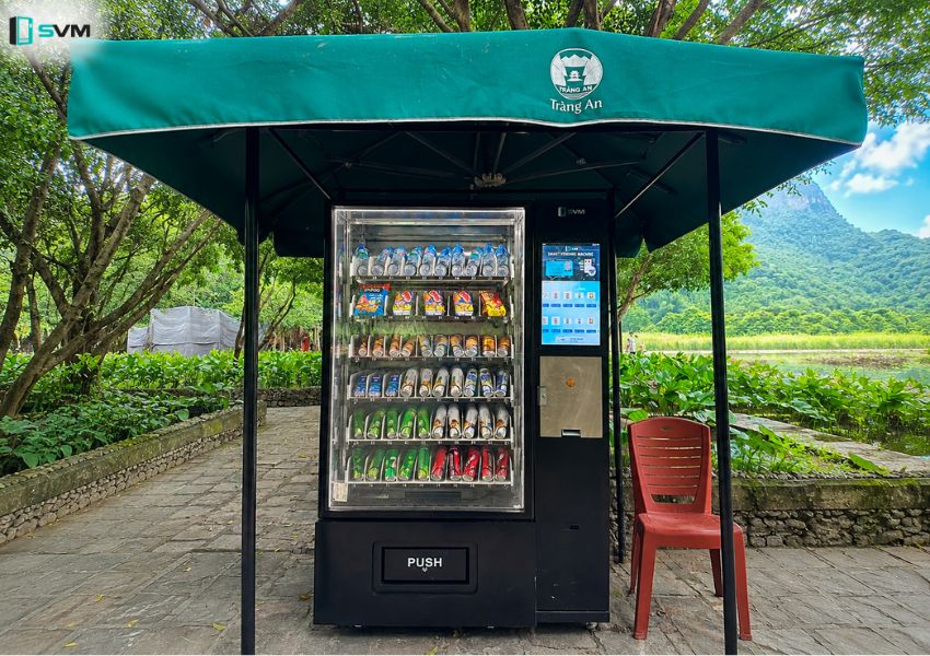 Máy bán nước SVM tại khu vực Đền Suối Tiên Quần thể danh thắng Tràng An | Máy bán hàng tự động thông minh Máy bán nước SVM tại khu vực Đền Suối Tiên Quần thể danh thắng Tràng An